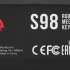 Клавиатура A4TECH Bloody S98,  USB, желтый серый [sports lime]